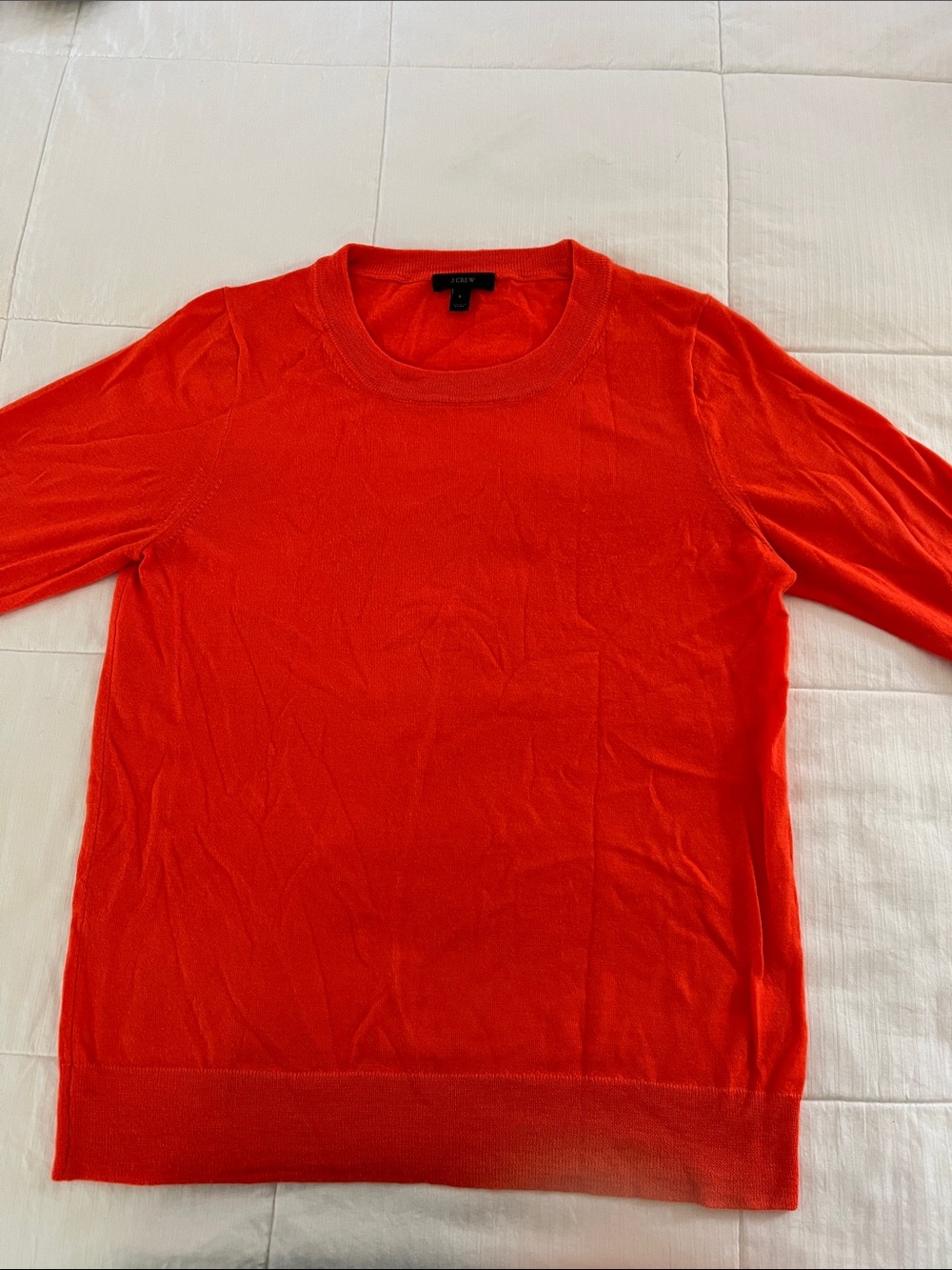 Bright Orange Crewneck Sweater - Wom